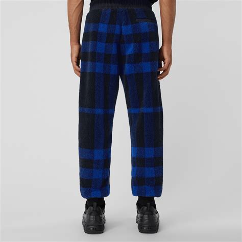 calça burberry xadrez|Calças jogger de lã xadrez (Salt) .